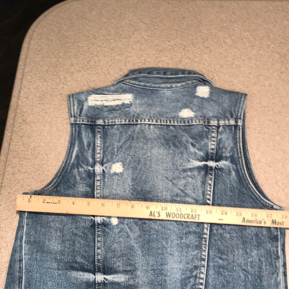 NWT Kancan distressed denim vest. - Picture 4 of 4